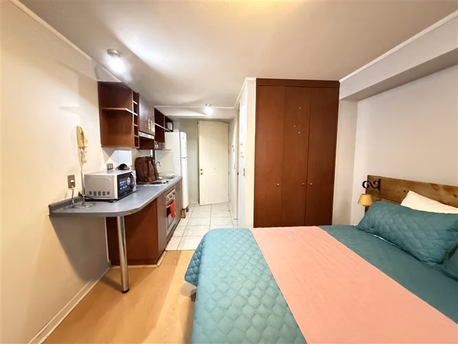 Departamento en arriendo amoblado de 1 dorm. en Santiago