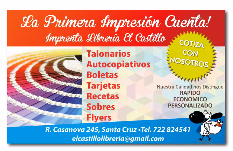 IMPRENTA EN SANTA CRUZ, VI REGION.