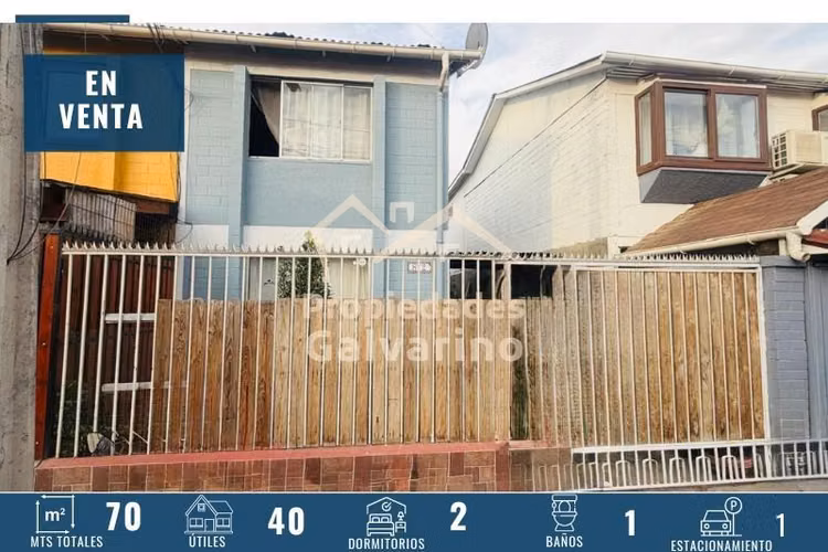 Casa en venta de 2D 1B . en Quilicura