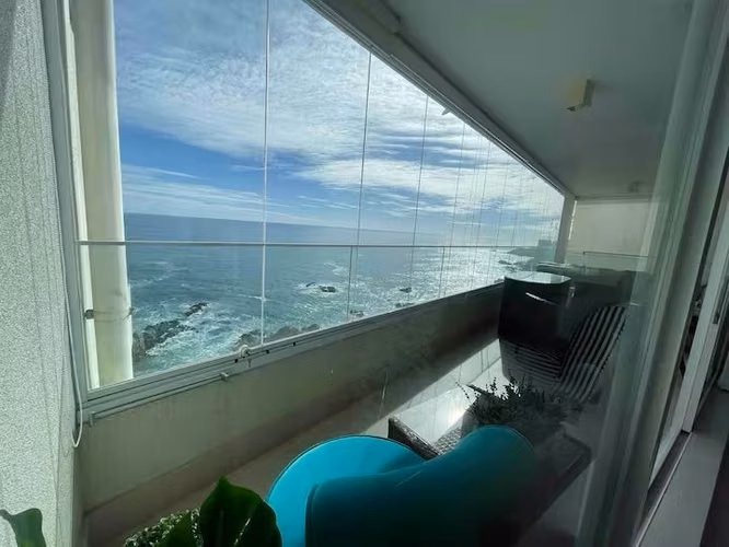ARRIENDO DEPTO. FRENTE AL MAR 3D/2B/1EST EN CONCÓN