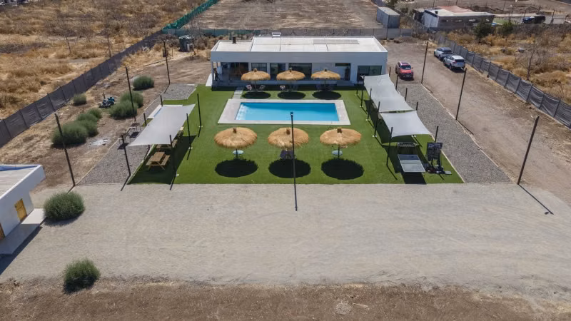 PARCELA EN COLINA 5000 MT2 CASA MEDITERRANEA CON PISCINA