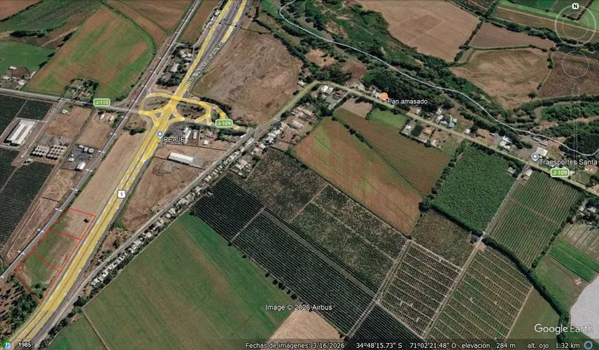 Terreno comercial cruce quinta 17.700m2 (176333)