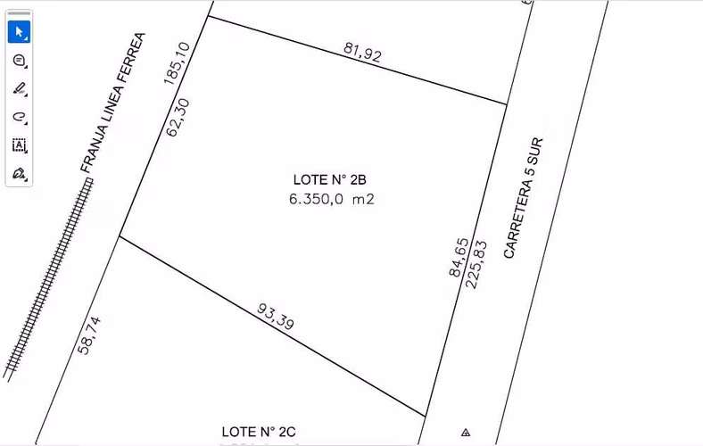 Inversión terreno comercial cruce quinta 6.350m2 (176329)