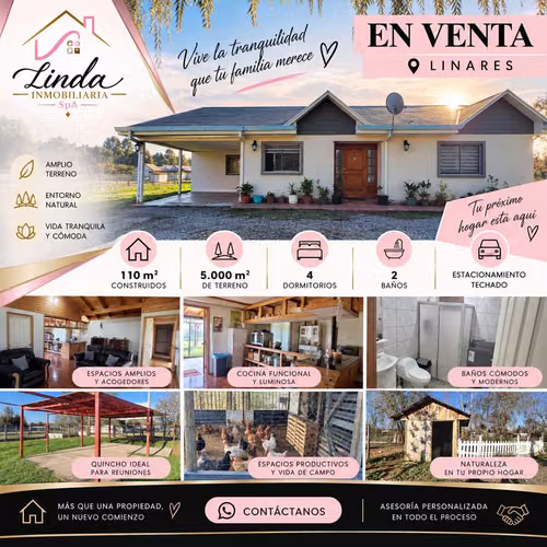 Linares parcela con casa nueva 2023, 5.000 m² y  (176513) - Imagen 19