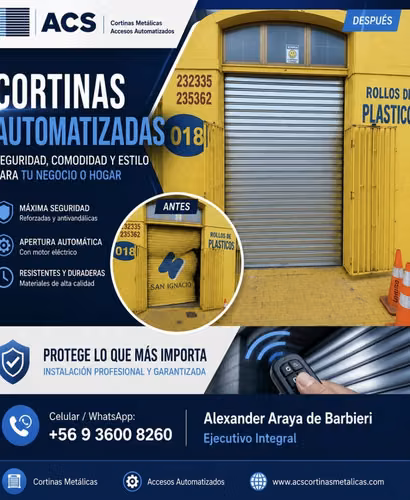 ACS Cortinas Metálicas Accesos Automatizados