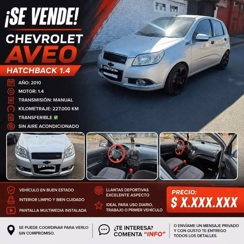 Vendo chevrolet aveo