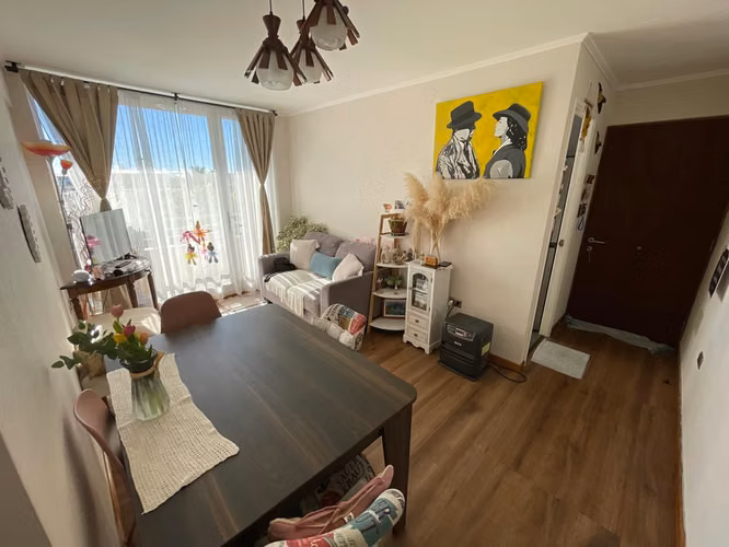 Departamento en Venta 2D/1B a minutos Mall Trebol Lider Universidades