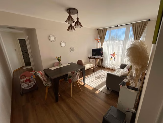 Departamento en Venta 2D/1B a minutos Mall Trebol Lider Universidades