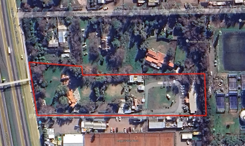 TERRENO CONSTRUCCION 10.525 m2 con 58 metros de frente a carretera San Martin, Colina