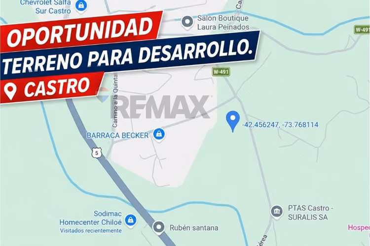 Excelente terreno para uso industrial, castro