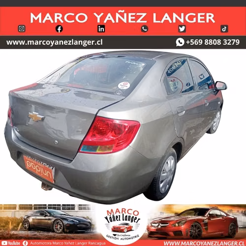 CHEVROLET SAIL 1.4 / AÑO 2016 / EXCELENTE ESTADO