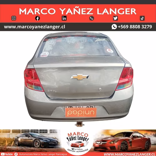 CHEVROLET SAIL 1.4 / AÑO 2016 / EXCELENTE ESTADO
