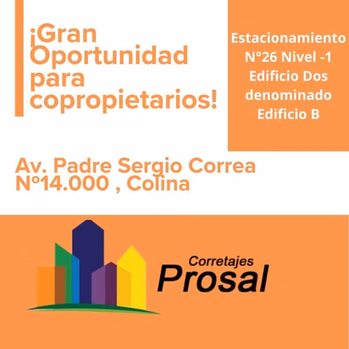 Estacionamiento en venta en Colina