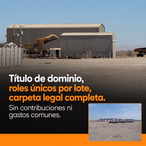 5 HECTÁREAS PARA MINERÍA Y LOGÍSTICA POZO ALMONTE TARAPACÁ