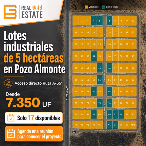 5 HECTÁREAS PARA MINERÍA Y LOGÍSTICA POZO ALMONTE TARAPACÁ