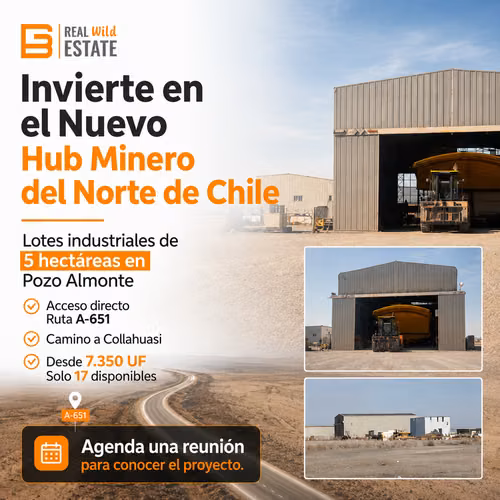 5 HECTÁREAS PARA MINERÍA Y LOGÍSTICA POZO ALMONTE TARAPACÁ