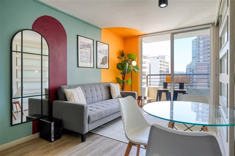 Departamento en arriendo amoblado de 1 dorm. en Santiago