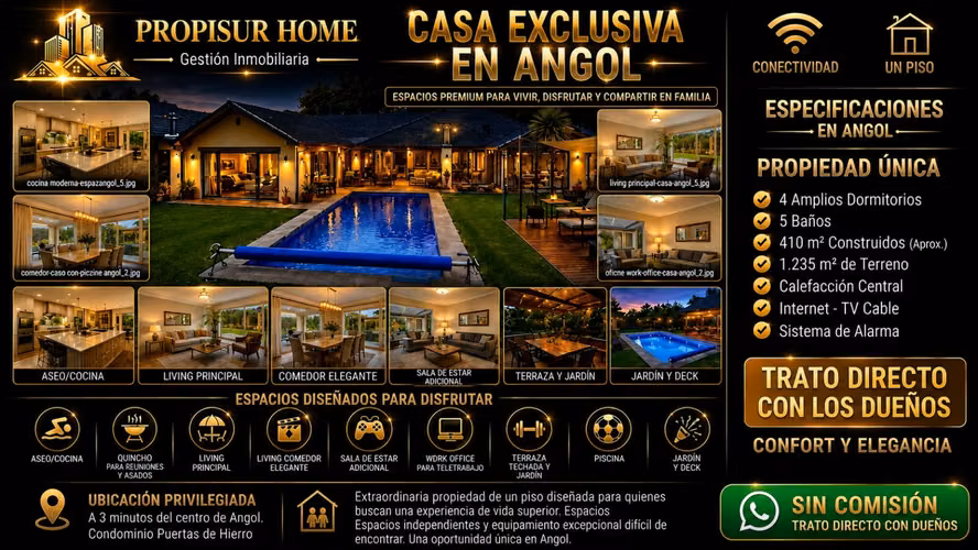 Casa Exclusiva en Venta en Condominio Puertas de Hierro I, Angol