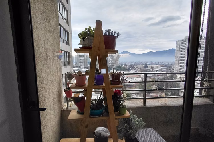 1d + 1b con balcón y vista a la cordillera