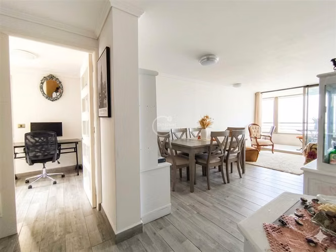 Venta departamento en Concón de 3 dorm.gran terraza y vista
