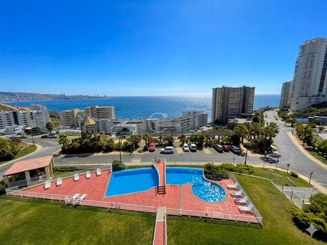 Venta departamento en Concón de 3 dorm.gran terraza y vista