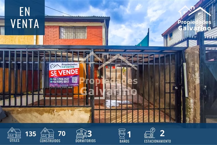 Casa en venta de 3 dorm. en Quilicura
