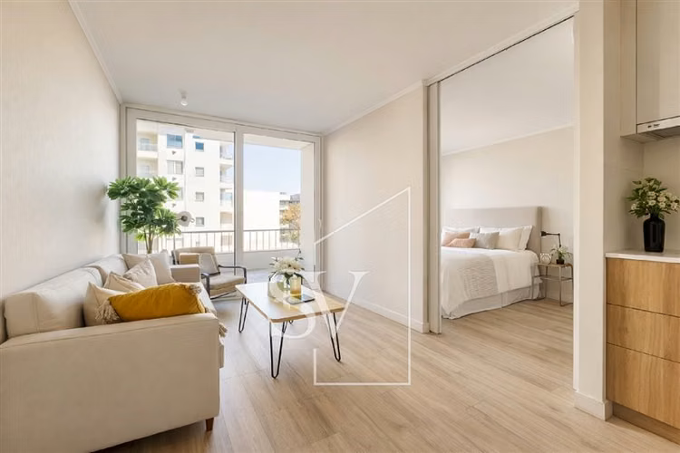 Departamento nuevo, arriendo de 1 dormitorio, Ñuñoa, Metro