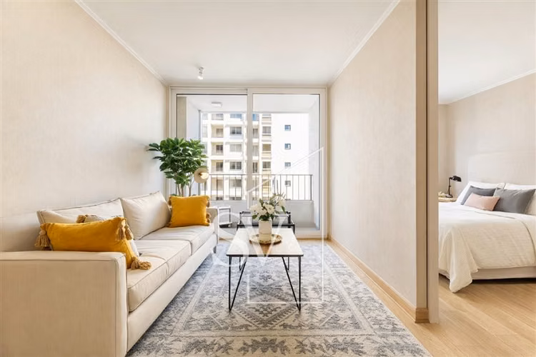 Departamento nuevo, arriendo de 1 dormitorio, Ñuñoa, Metro