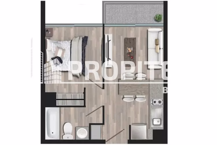OFERTA 300.000 1 Hab + 1 B, Piso 8,  LA CISTERNA