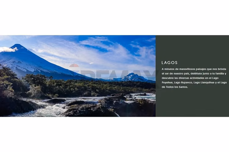 Terrenos 5.000 m² montaña región de los lagos