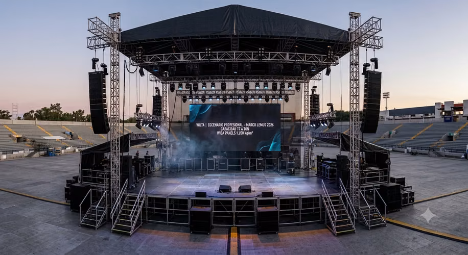 VENTA DE ESCENARIO PROFESIONAL PARA EVENTOS Y CONCIERTOS DE GRAN ENVERGADURA