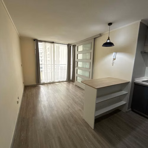 ARRIENDO DEPTO 1 DORMITORIO 1 BAÑO BODEGA Y ESTACIONAMIENTO SANTA ISABEL 360  SANTIAGO RM
