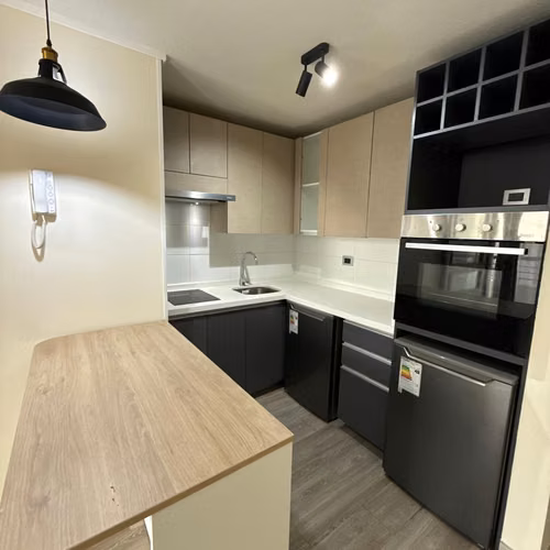 ARRIENDO DEPTO 1 DORMITORIO 1 BAÑO CON BODEGA Y ESTACIONAMIENTO SANTA ISABEL 360  SANTIAGO RM