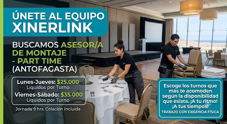 Profesional Montajista de salones de eventos