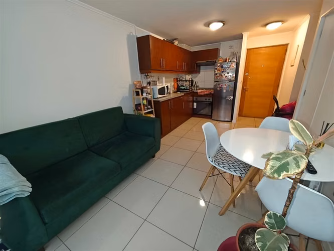DEPARTAMENTO Excelente inversión (alta demanda de arriendo).Cómodo y moderno, 1 dormitorio, amplia terraza, con bodega METRO PARQUE BUSTAMANTE
