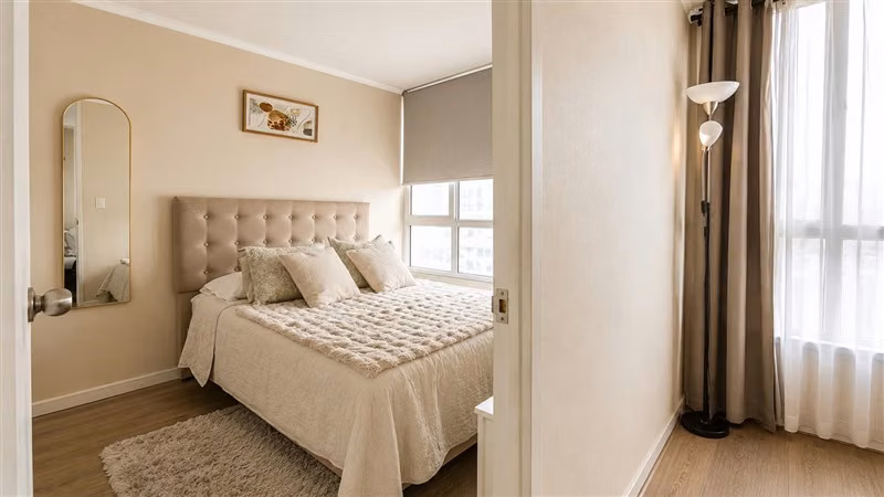 Departamento en venta de 1 dorm. en Santiago con estac y bod