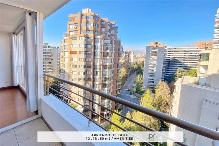 Departamento en arriendo de 1 dorm. en El Golf