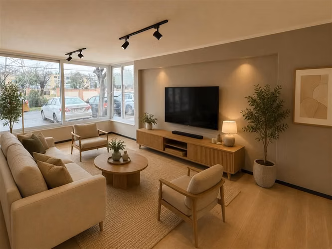 Depa 1er piso remodelado en venta de 3 dorm. en Maipú
