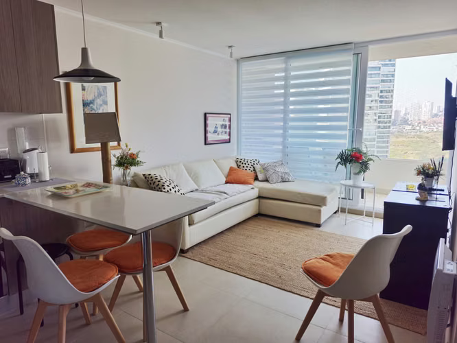 VENDE lindo depto de 2D, en Costa de Montemar, Con