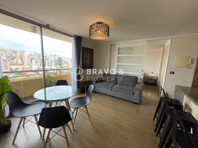 Arriendo Exclusivo | Departamento Amoblado 2D/2B en el Plan de Viña del Mar
