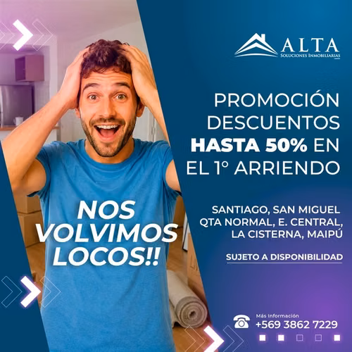 Depto 3D 1 B San Petersburgo - Metro Lo Ovalle - PROMOCIÓN