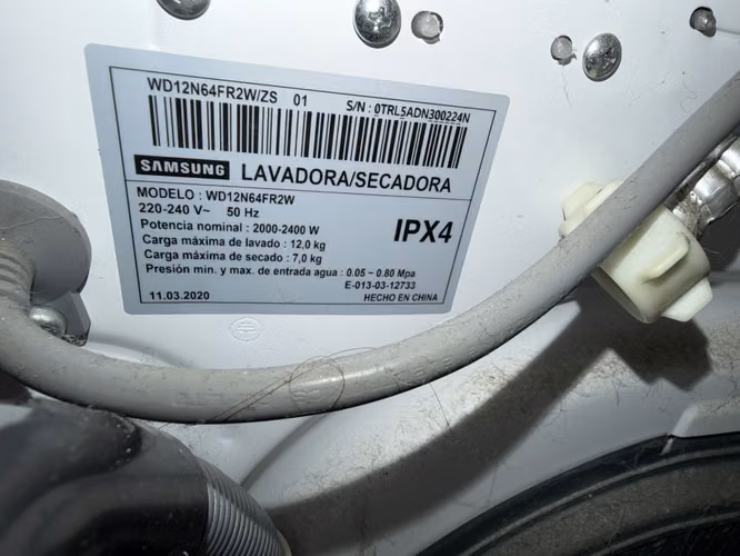 Lavadora secadora Samsung