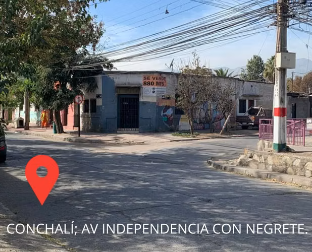Terreno Esquina ZM-6 a Pasos del Metro Conchalí
