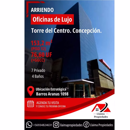 Arriendo oficina Torre del Centro. Concepción (177818)