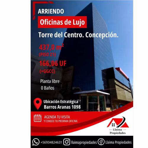 Arriendo oficina Torre del Centro. Concepción (177828)
