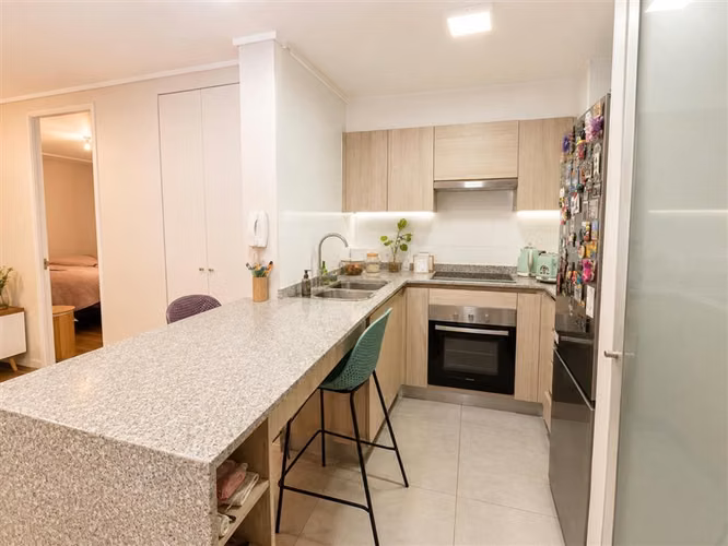 Departamento en venta de 2 dor en suite mariposa en Ñuñoa