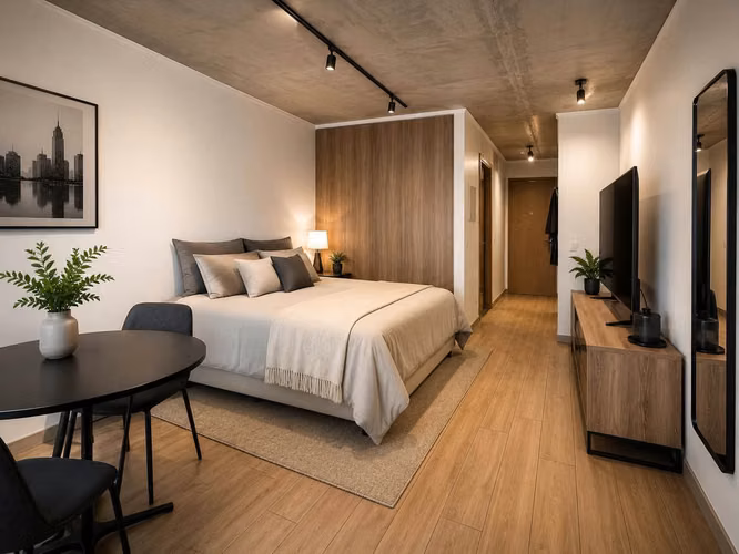 SE ARRIENDA DEPARTAMENTO EDIFICIO BARCELONA CON AMPLIA TERRAZA - Imagen 2