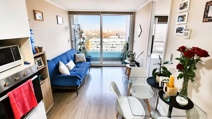 Departamento en VENTA de 1D 1B y Bodega con Excelente Vista en Macul