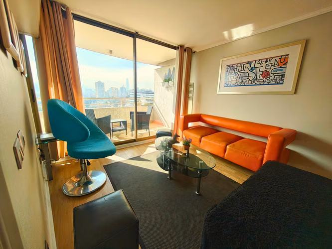 ARRIENDO DEPTO AMOBLADO PROVIDENCIA 1D 1B