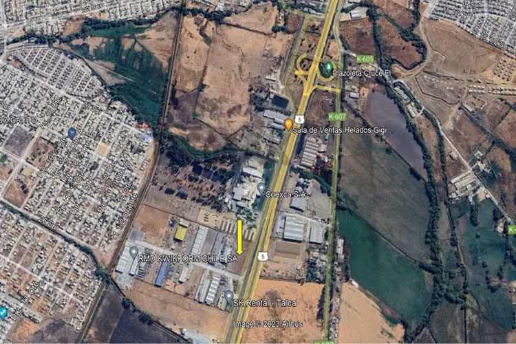 Se arrienda terreno industrial 9.500 m2  3km talca
